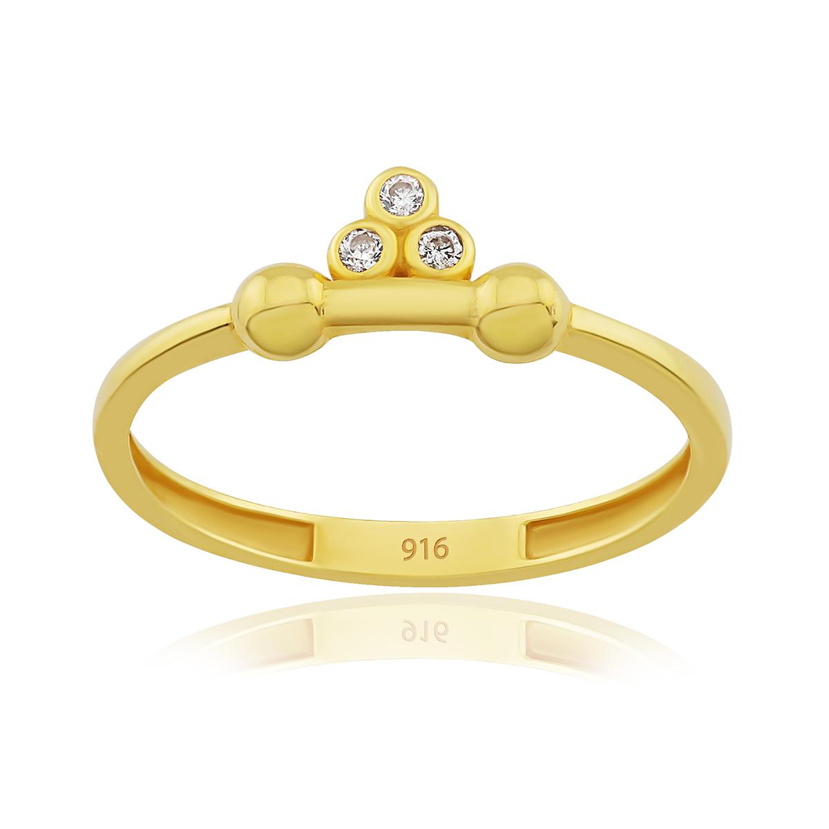 Ladies Trilogy Stone Ring Image