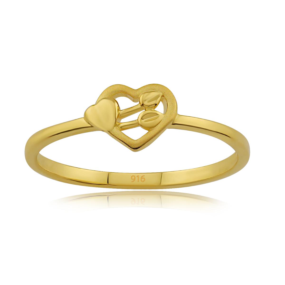Gold Heart Ring Image
