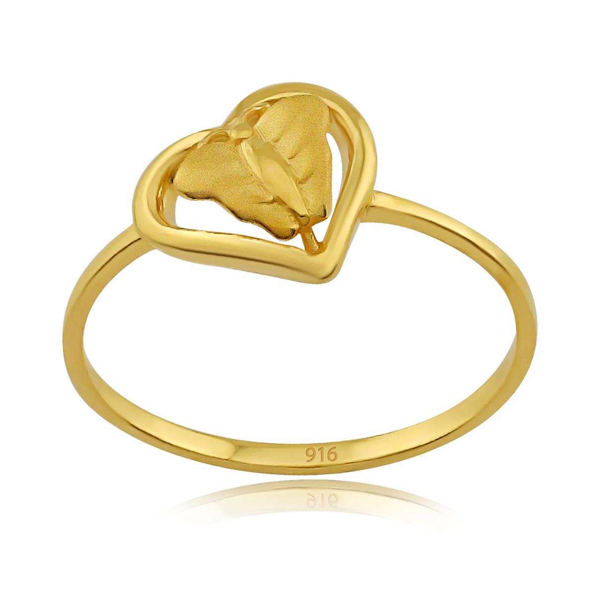 Gold Heart Ring Image