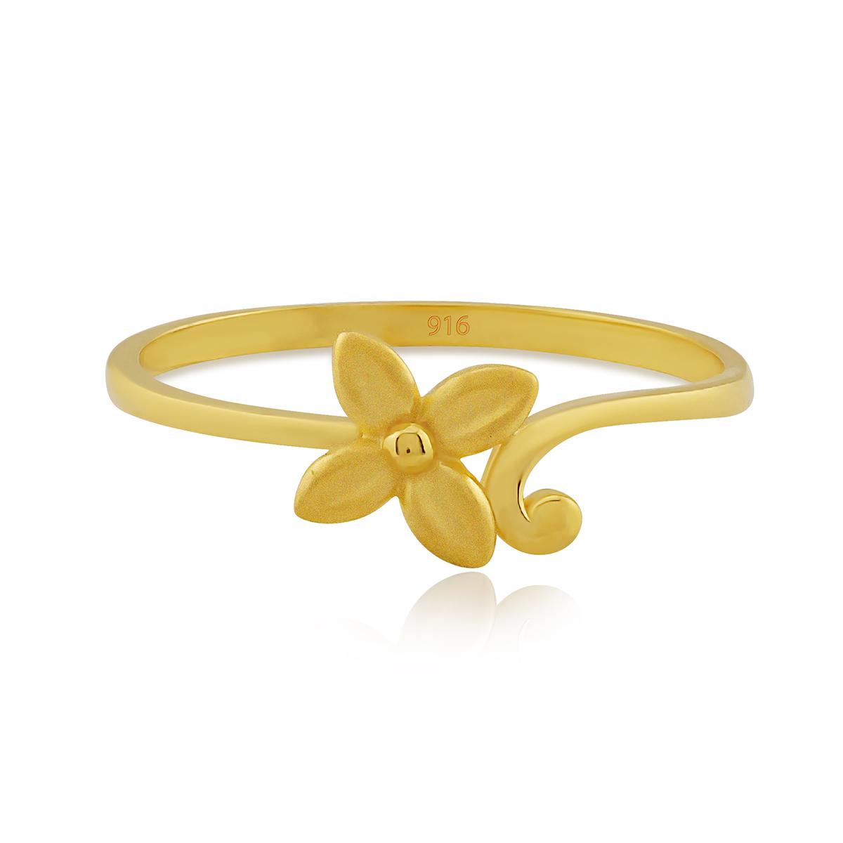 Gold Petal Ring