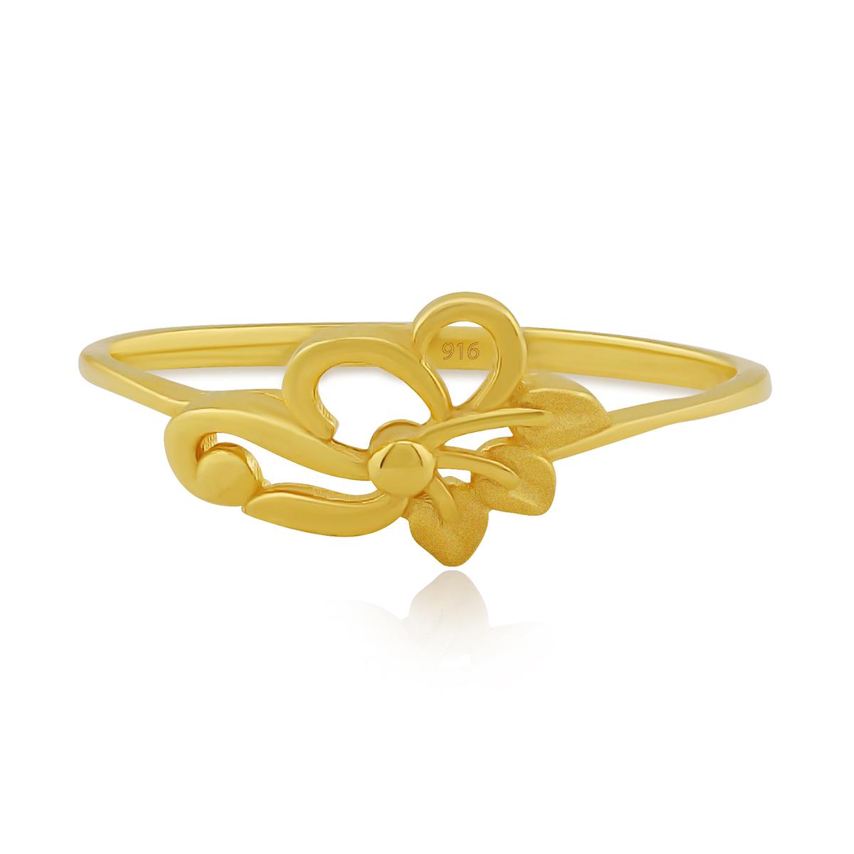 Leaf Butterfly Ring