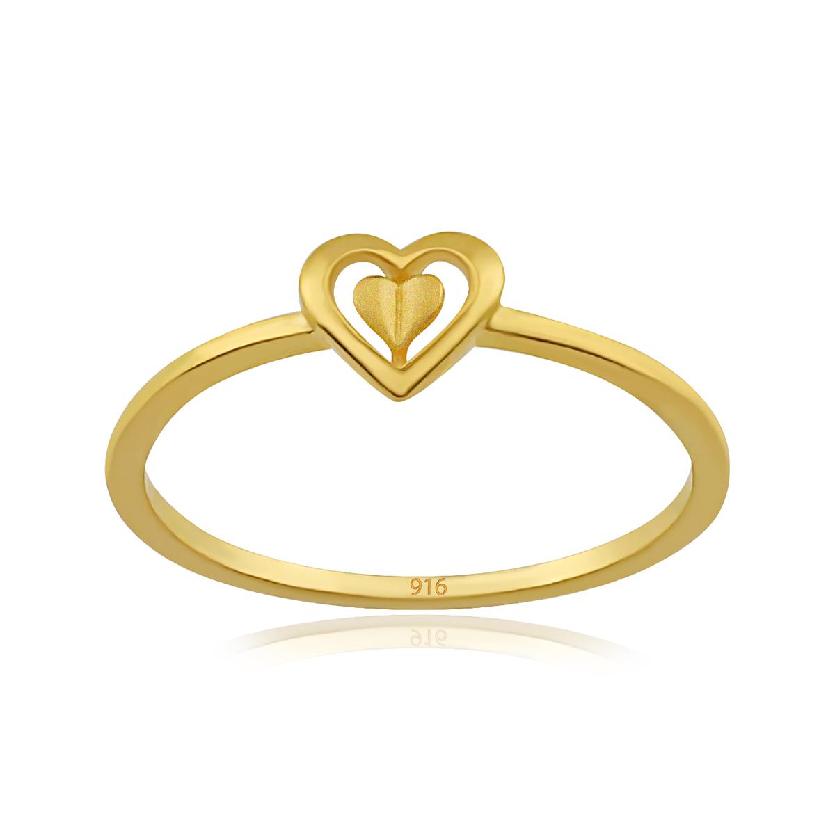 Gold Heart Ring Image