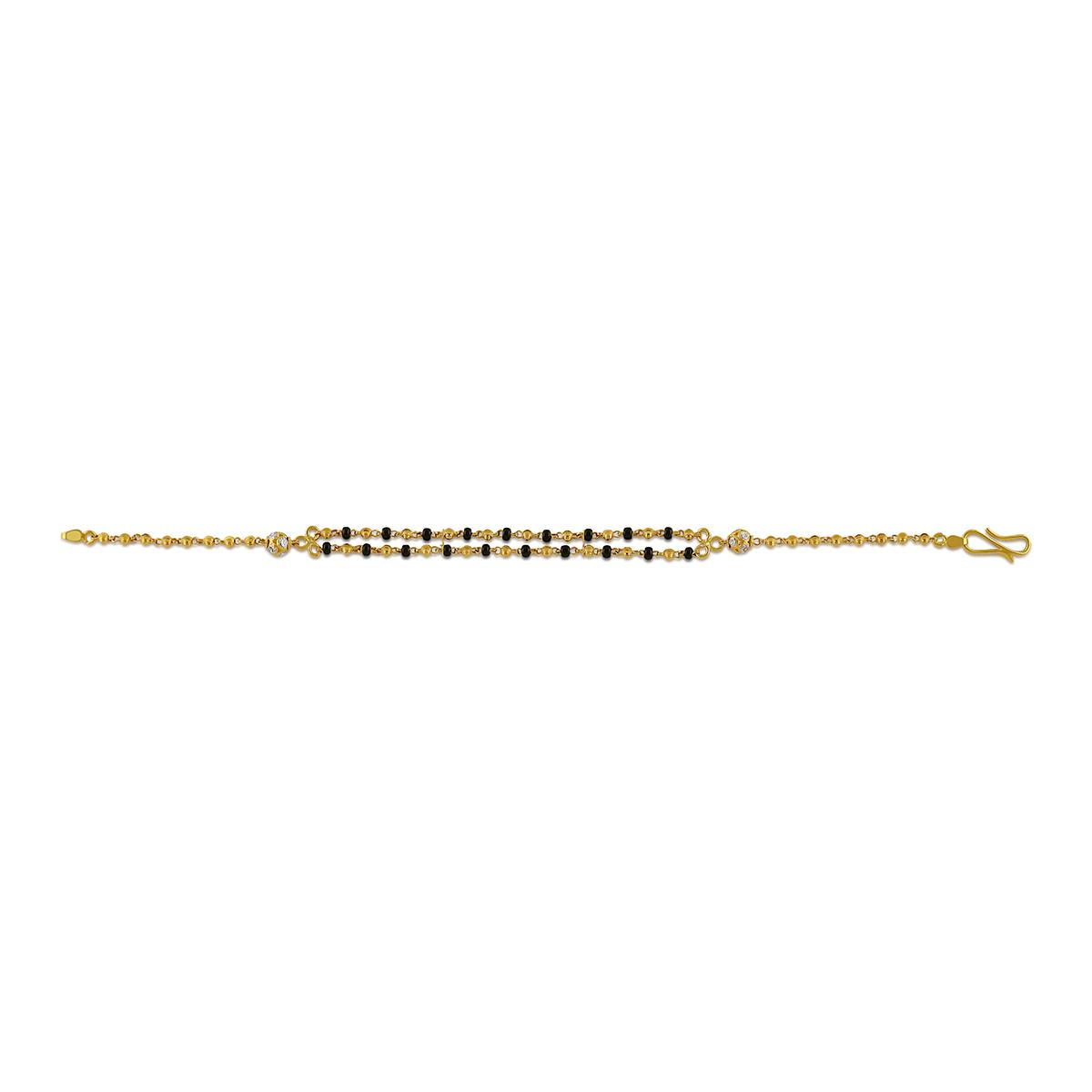 Black Beaded Bracelet