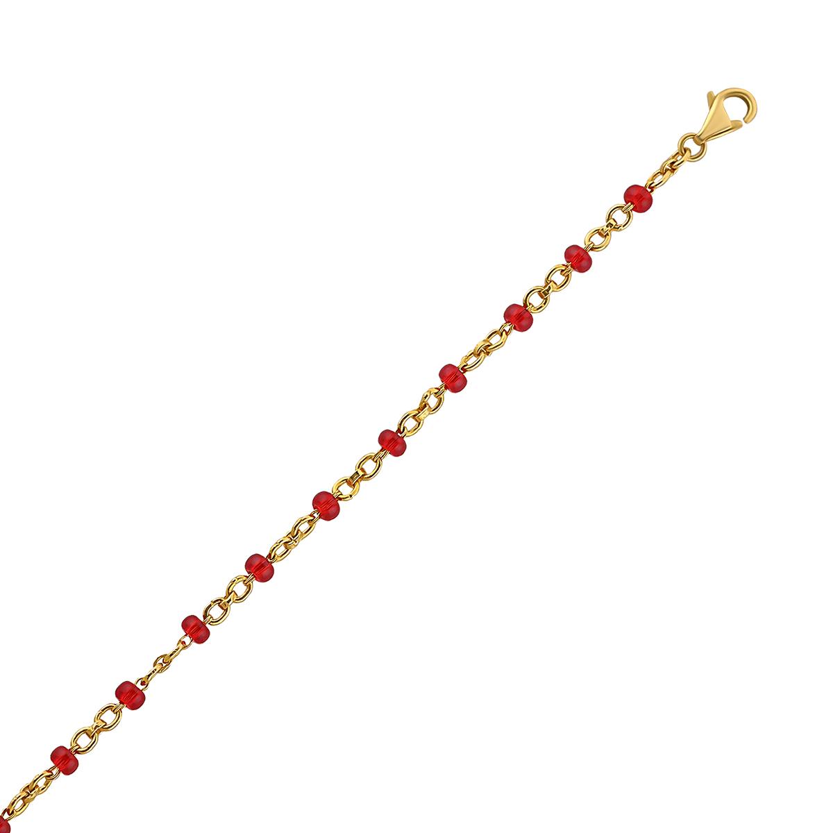 Red Beaded Ladies Bracelet