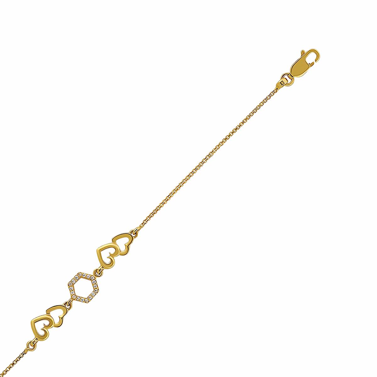 Love Orbit Gold Bracelet