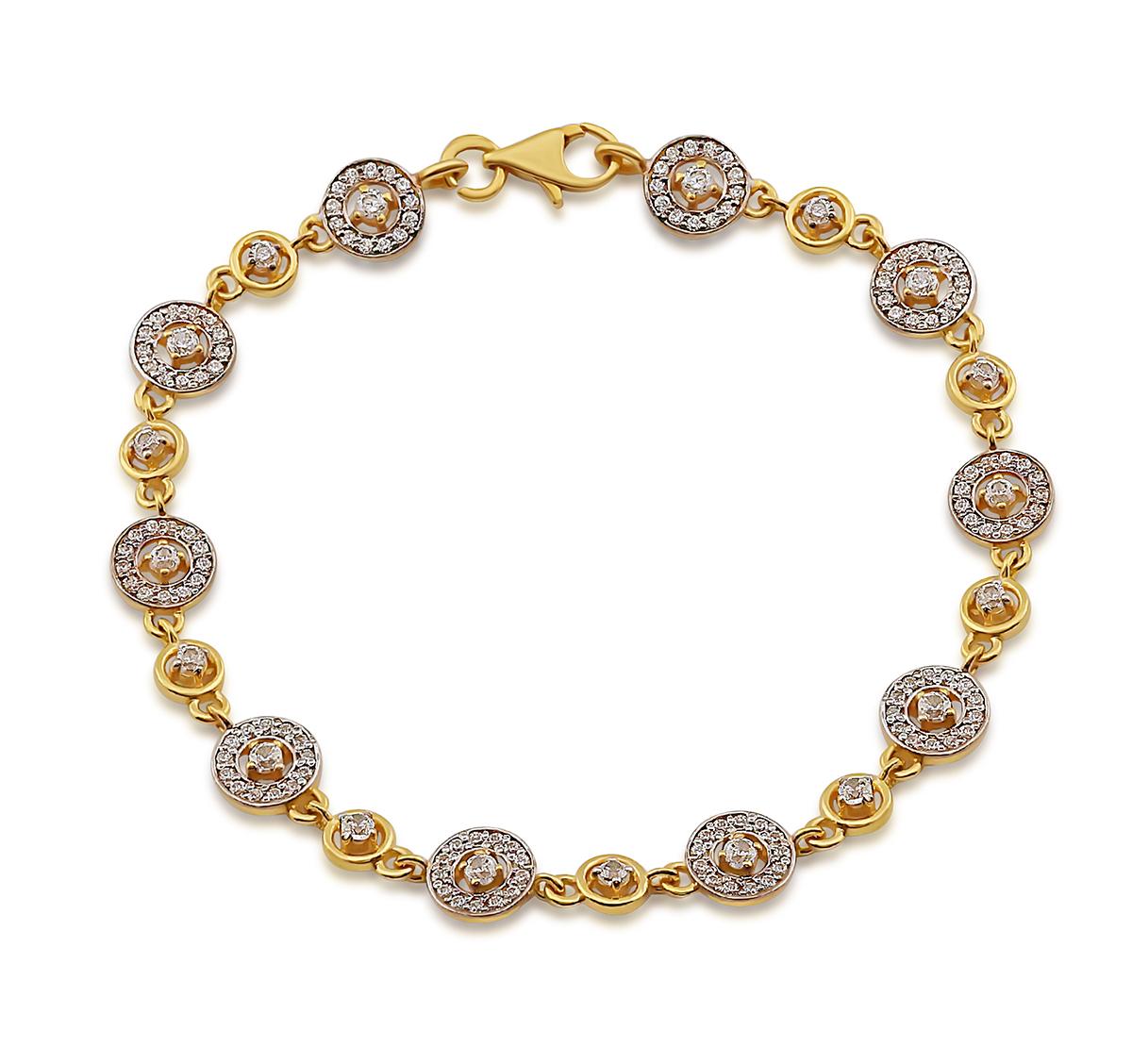 Ladies Gold Stone Bracelet Image