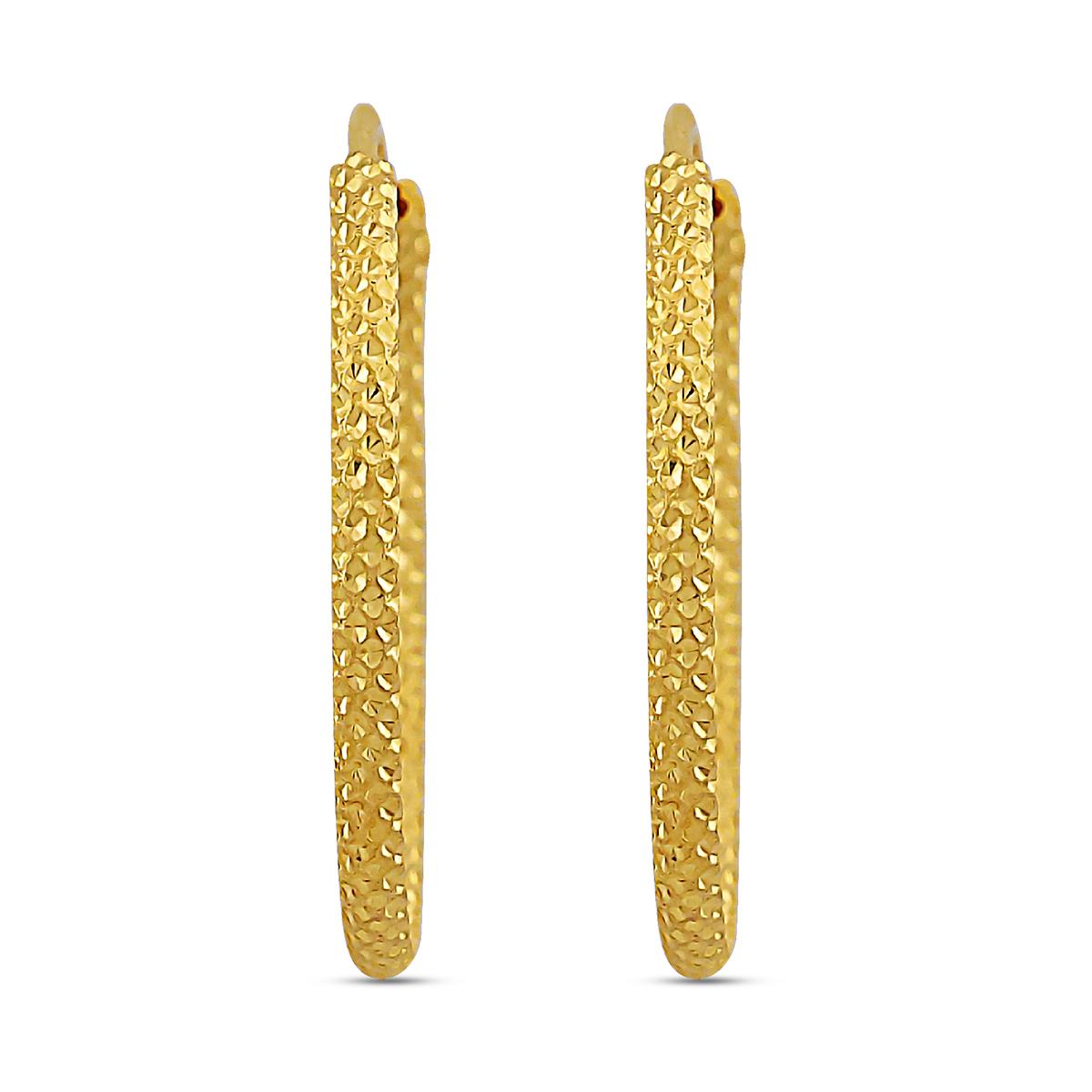 Singapore Sparkle Cut Daily Wear Hoops