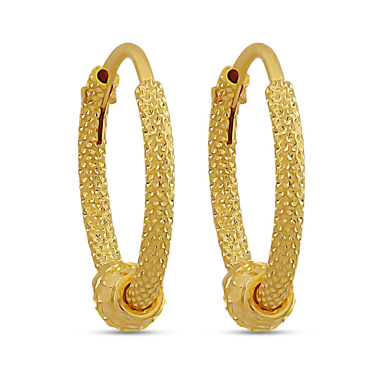 Sparkle Cut Hoops