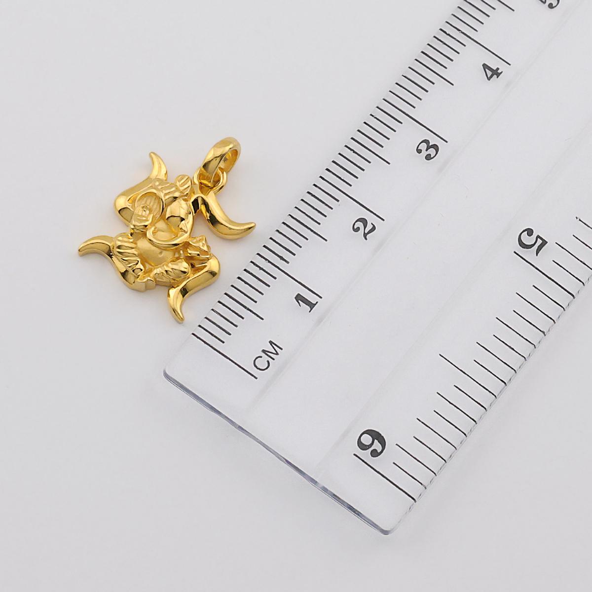 22ct Gold Sacred Ganesha Om Pendant