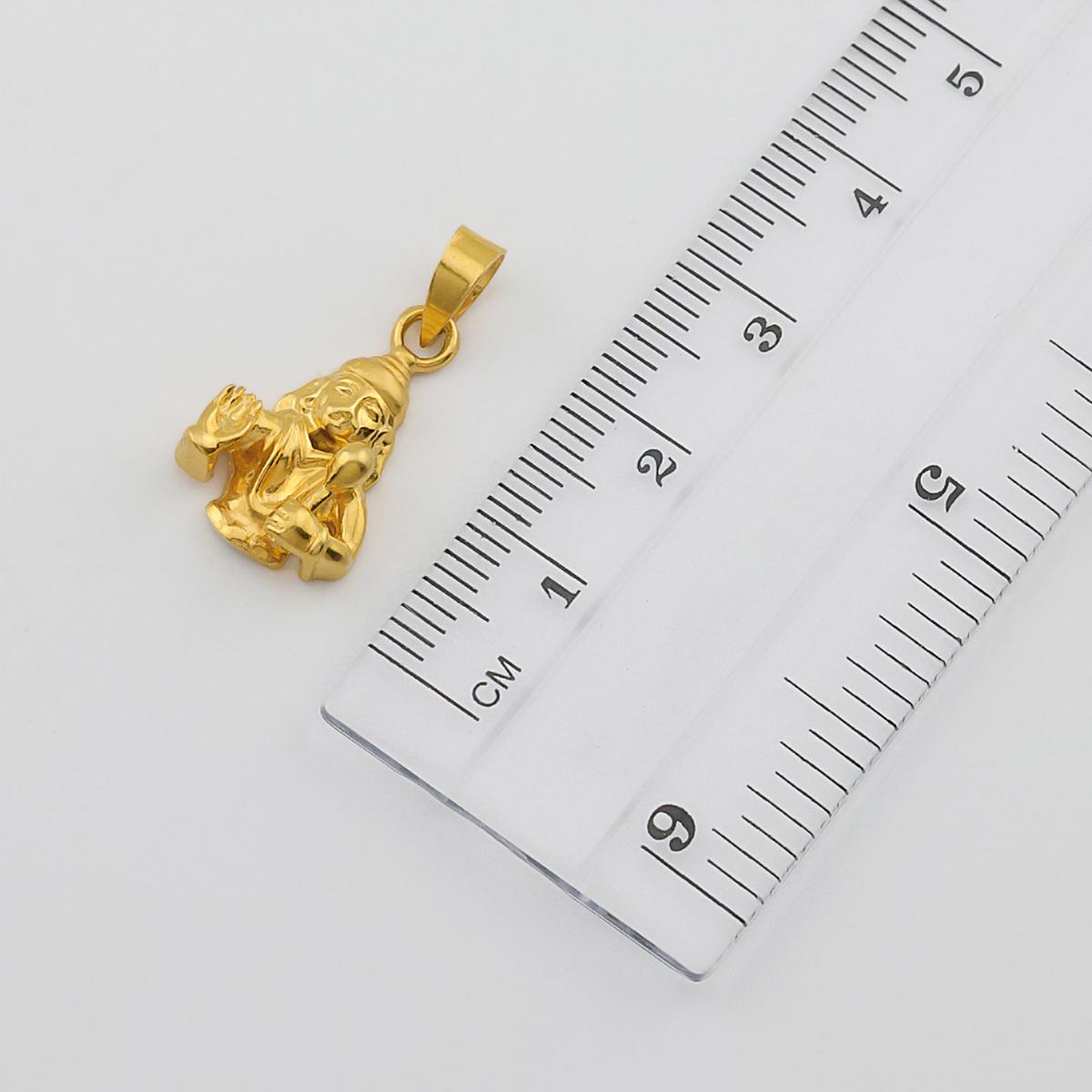 22ct Gold Hanuman Blessing Pendant