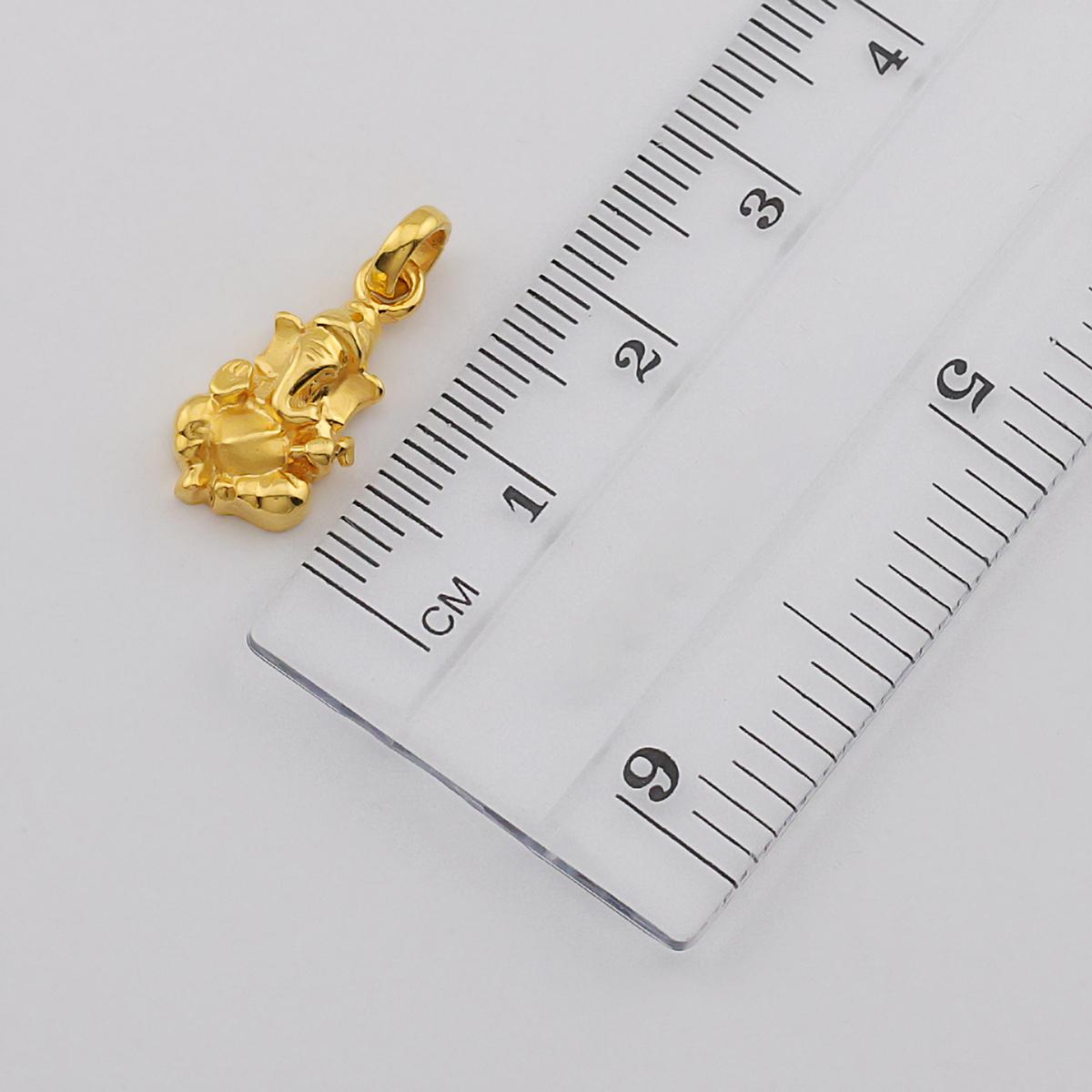 22ct Gold Traditional Ganesha Pendant