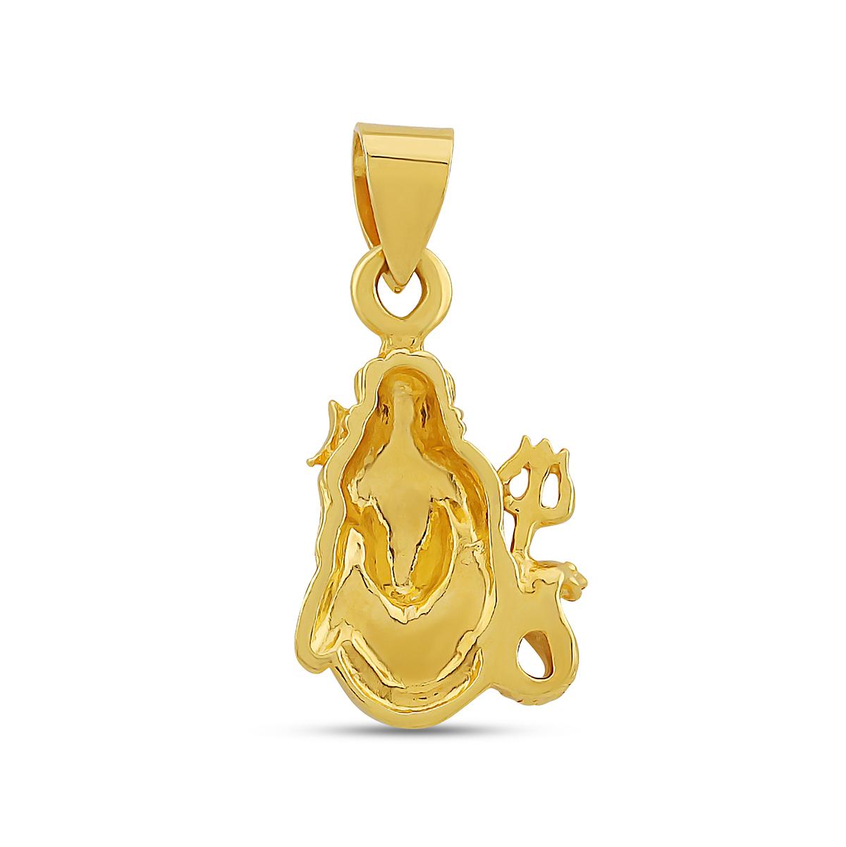 22ct Gold Trident Shiva Pendant