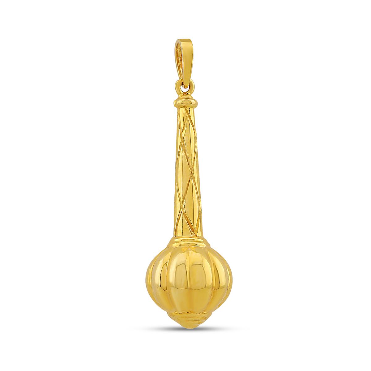 22ct Gold Gada (Mace) Pendant