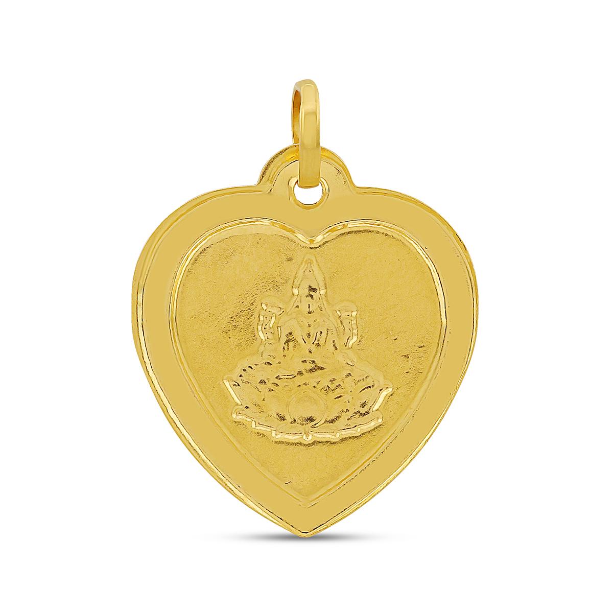 22ct Gold Heart of Prosperity Lakshmi Pendant