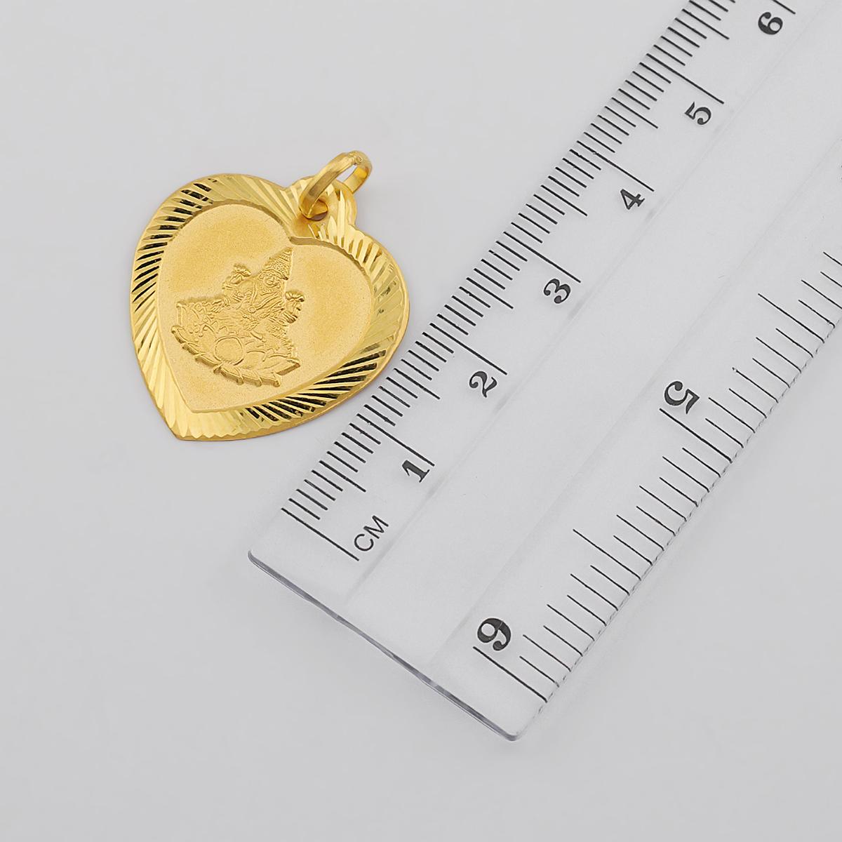22ct Gold Heart of Prosperity Lakshmi Pendant