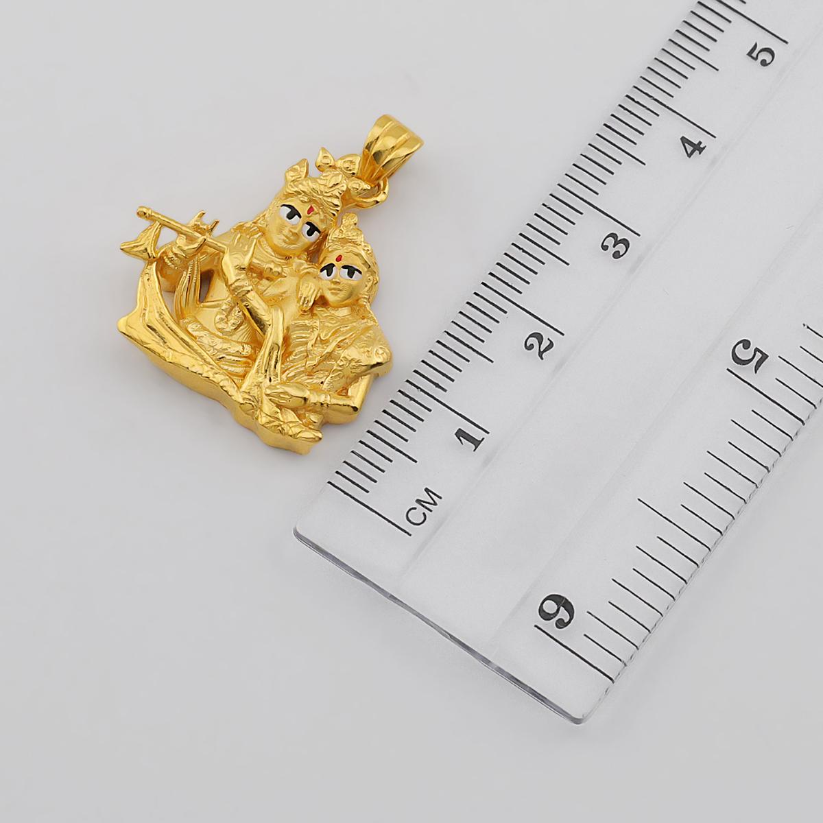22ct Gold Radha Krishna Harmony Pendant