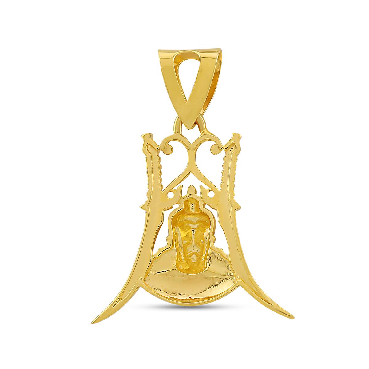 22ct Gold Sacred Balaji Shrine Pendant