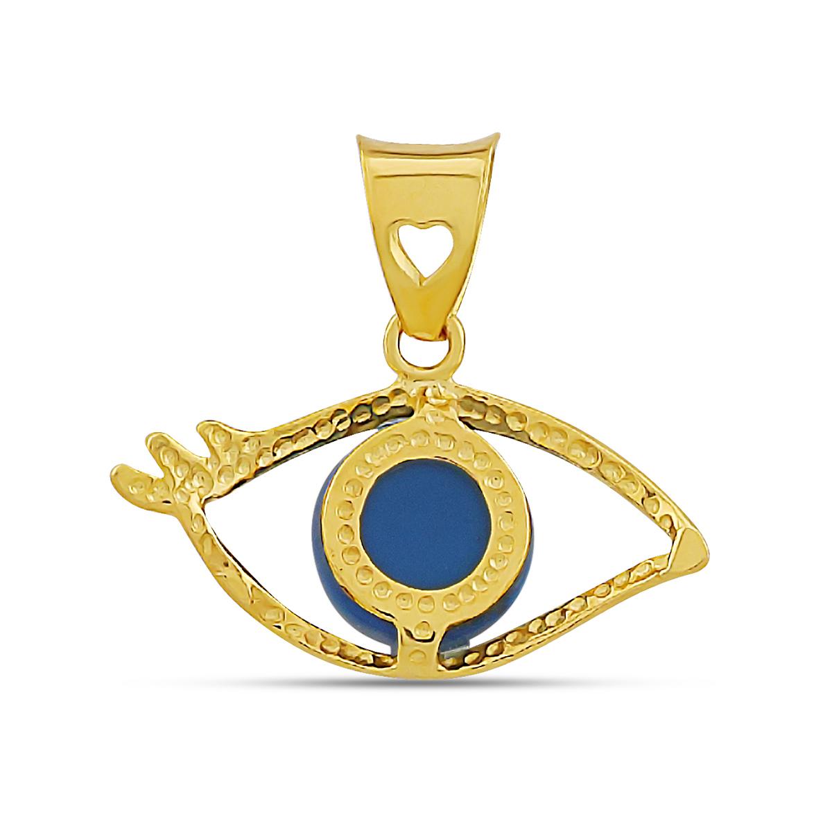 22ct Gold Evil Eye Pendant