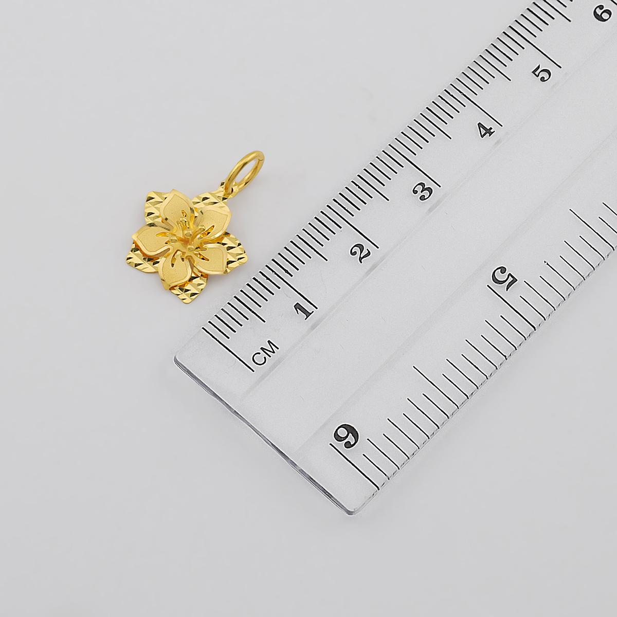22ct Gold Double Flower Pendant