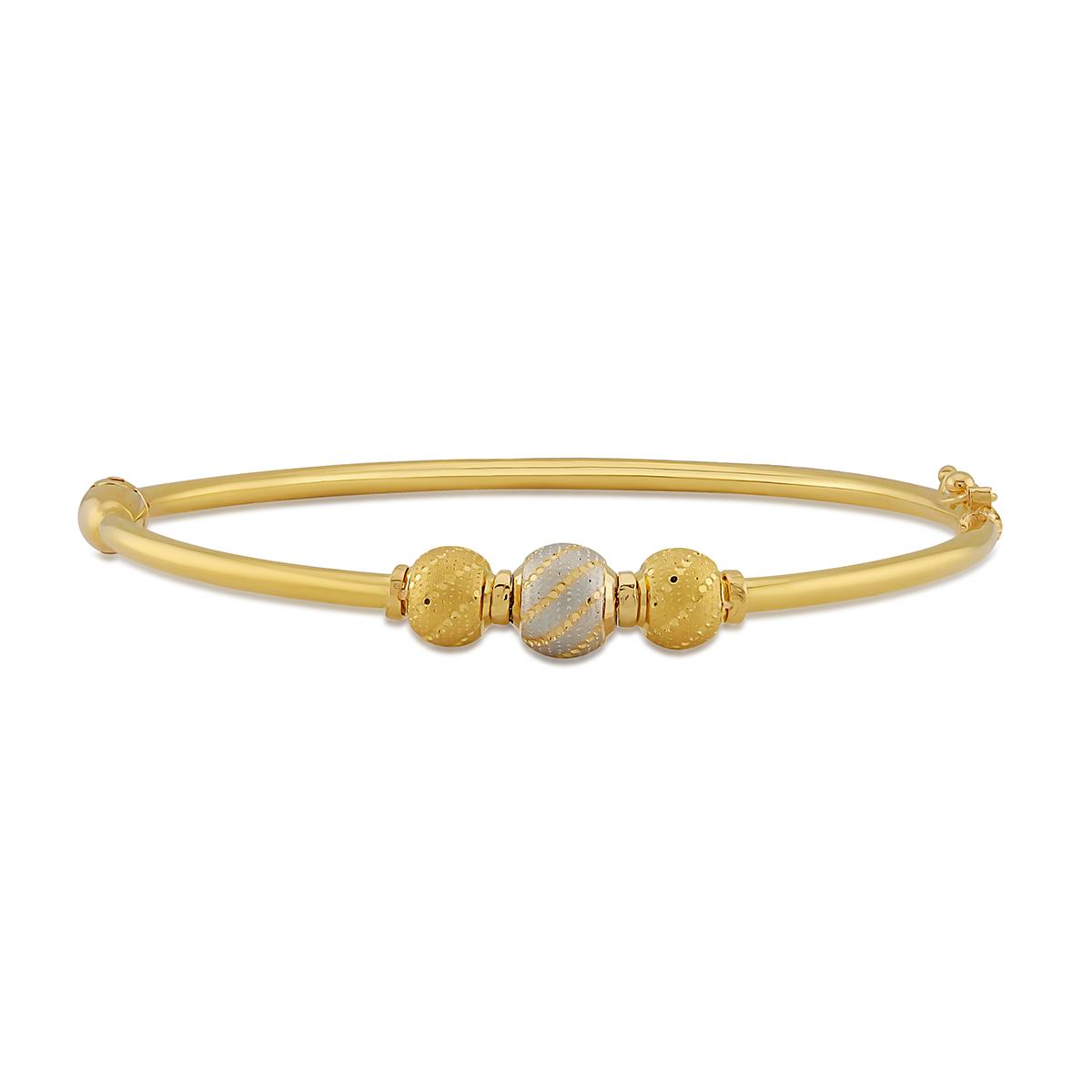 Spiral Gold Ladies Bangle