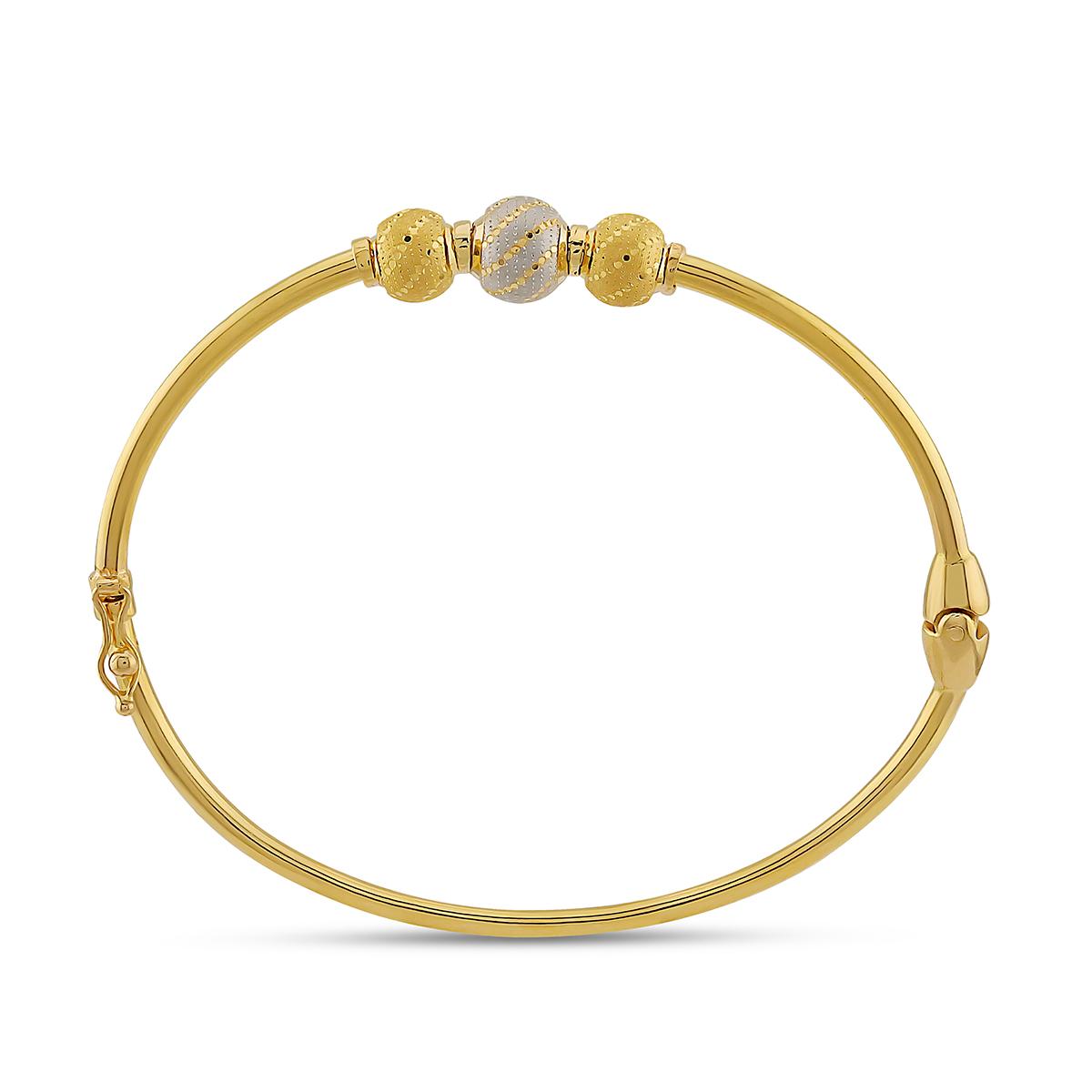 Spiral Gold Ladies Bangle