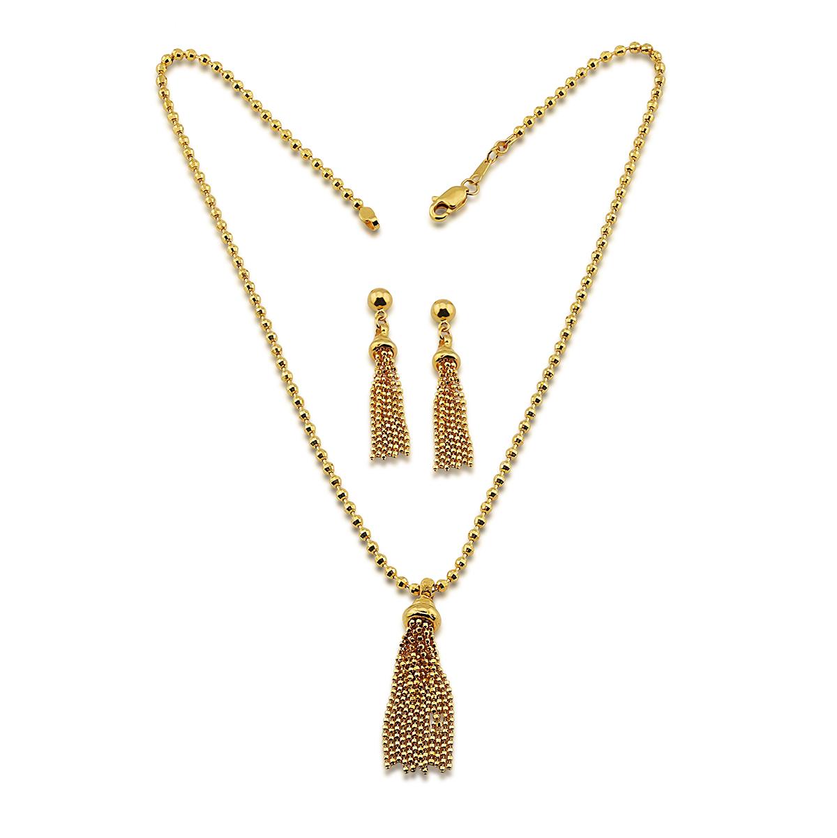 Long Tassel Necklace Set Image