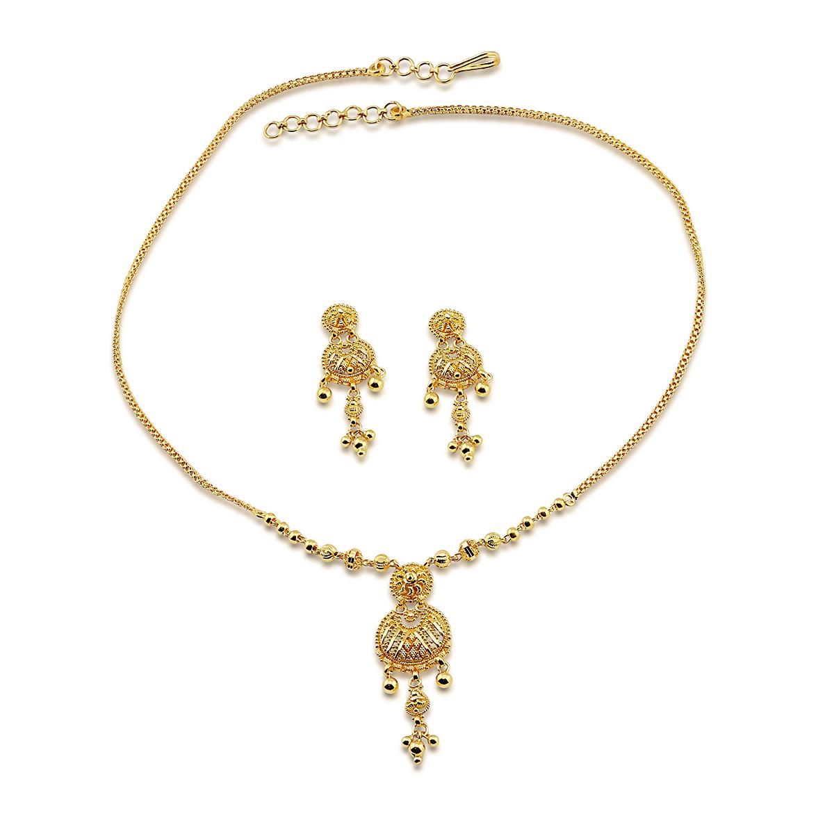 Traditional Pendant Necklace Set Image