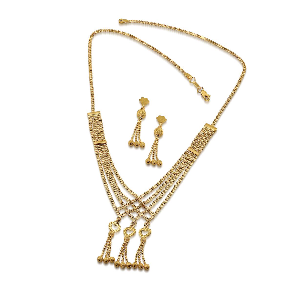 Triple Heart Necklace Set Image