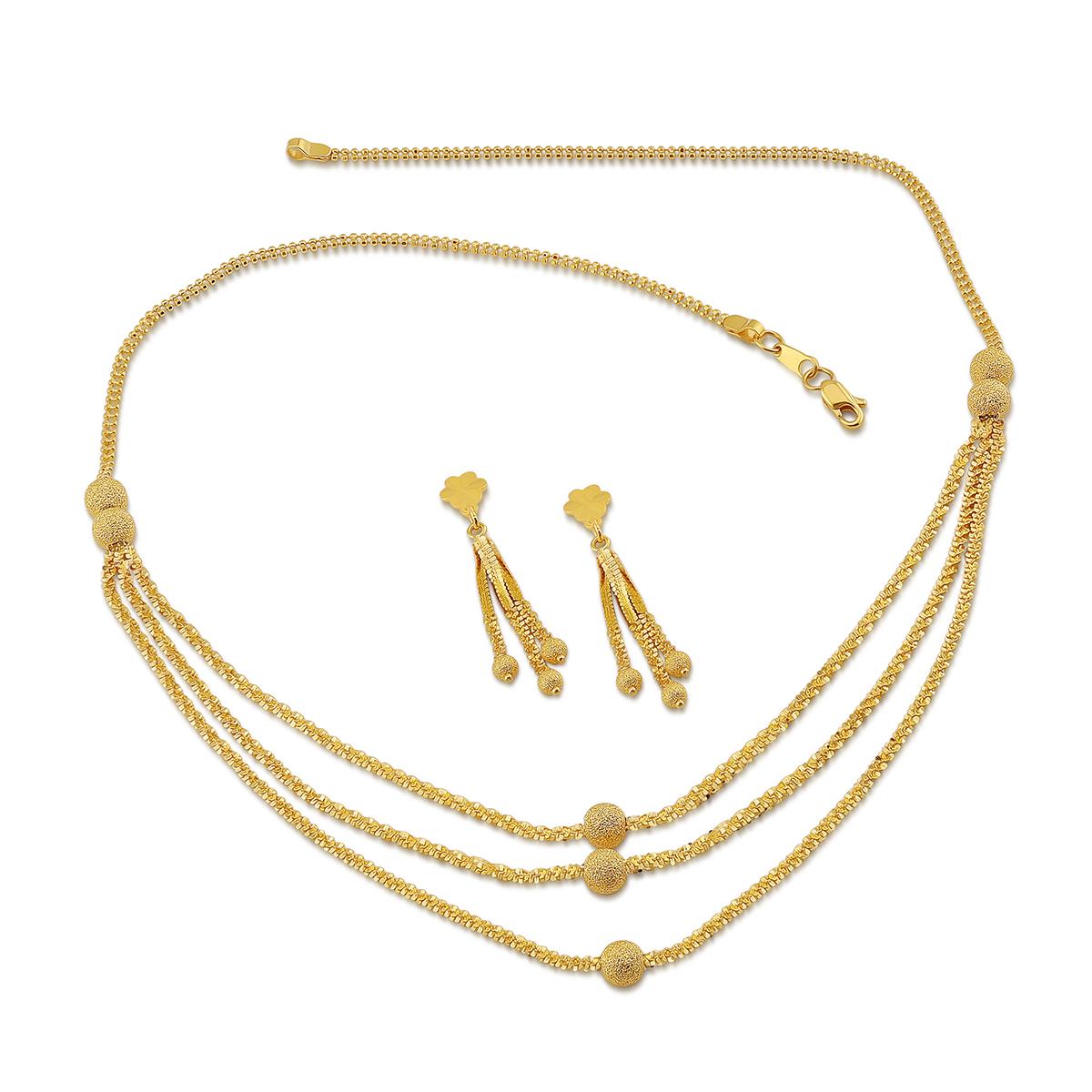 3 Layer Ball Necklace Set Image