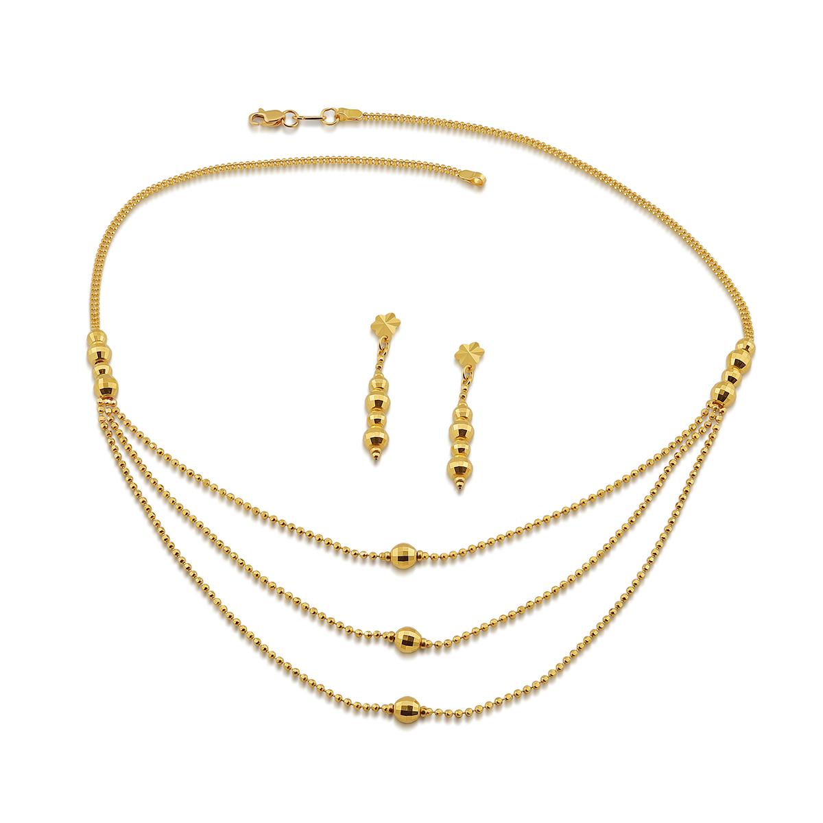 Beaded 3 Layer Necklace Set Image