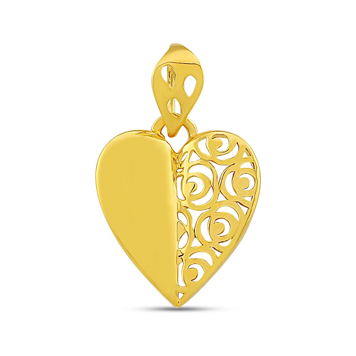 22ct 2 Sides to a Heart Pendant Image