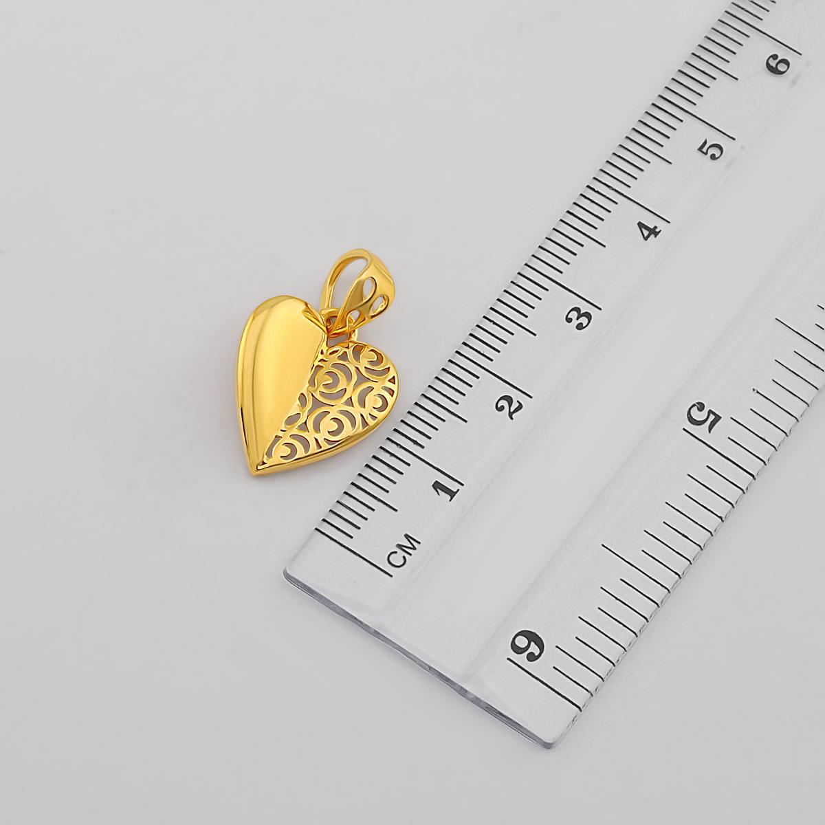 22ct 2 Sides to a Heart Pendant