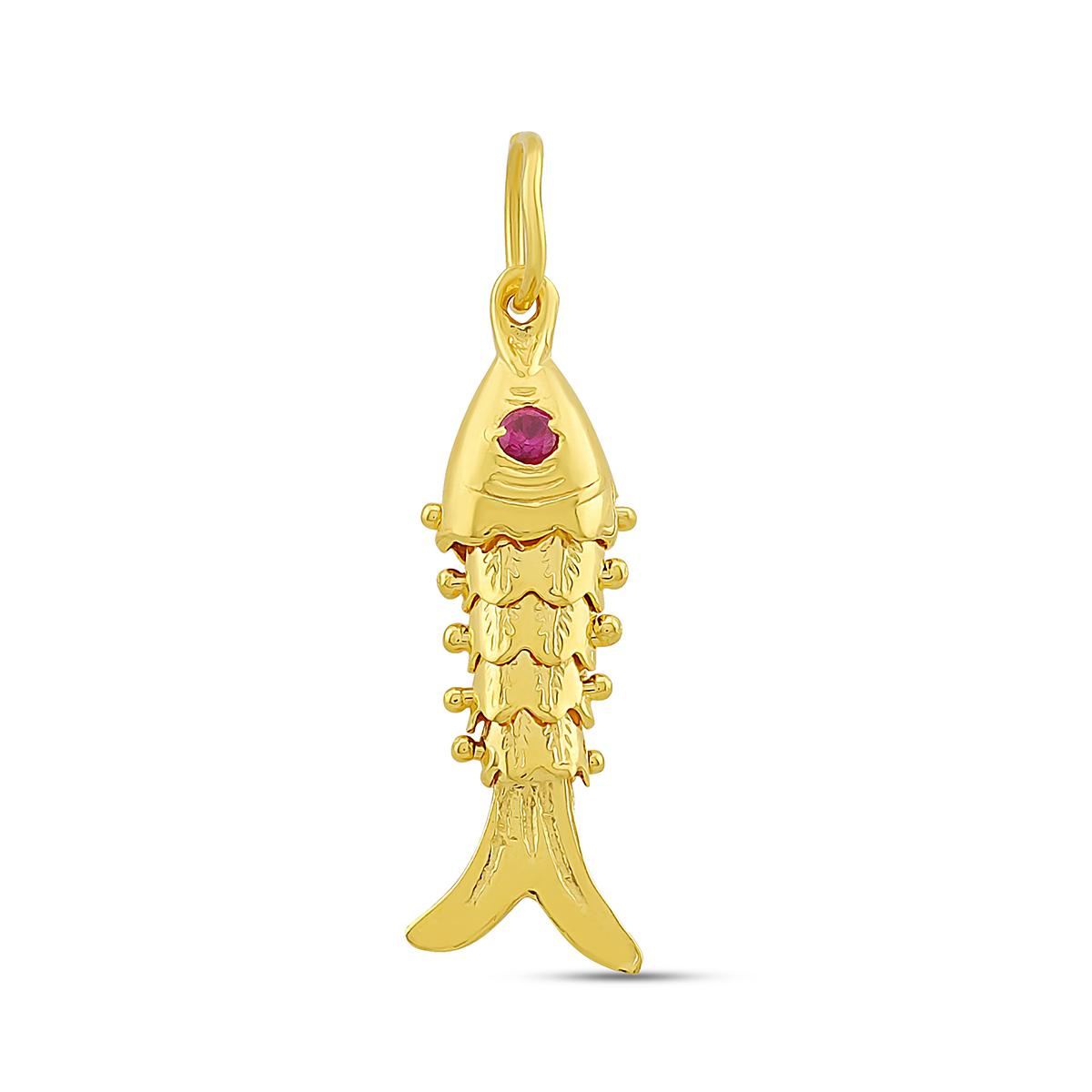 22ct Gold Fish Pendant Image