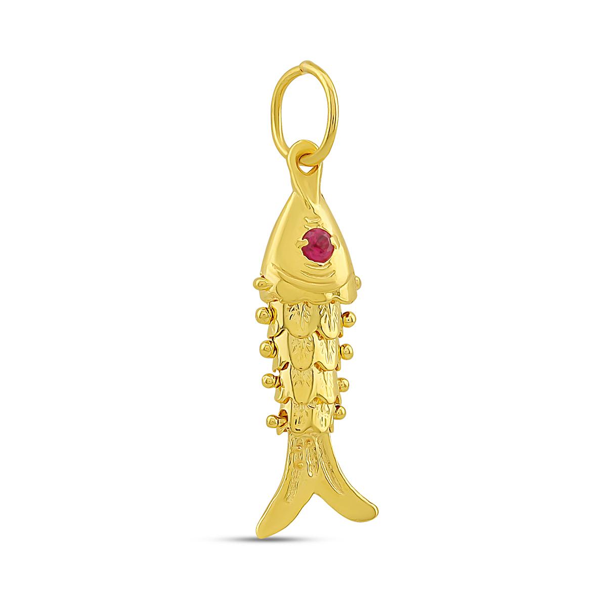 22ct Gold Fish Pendant