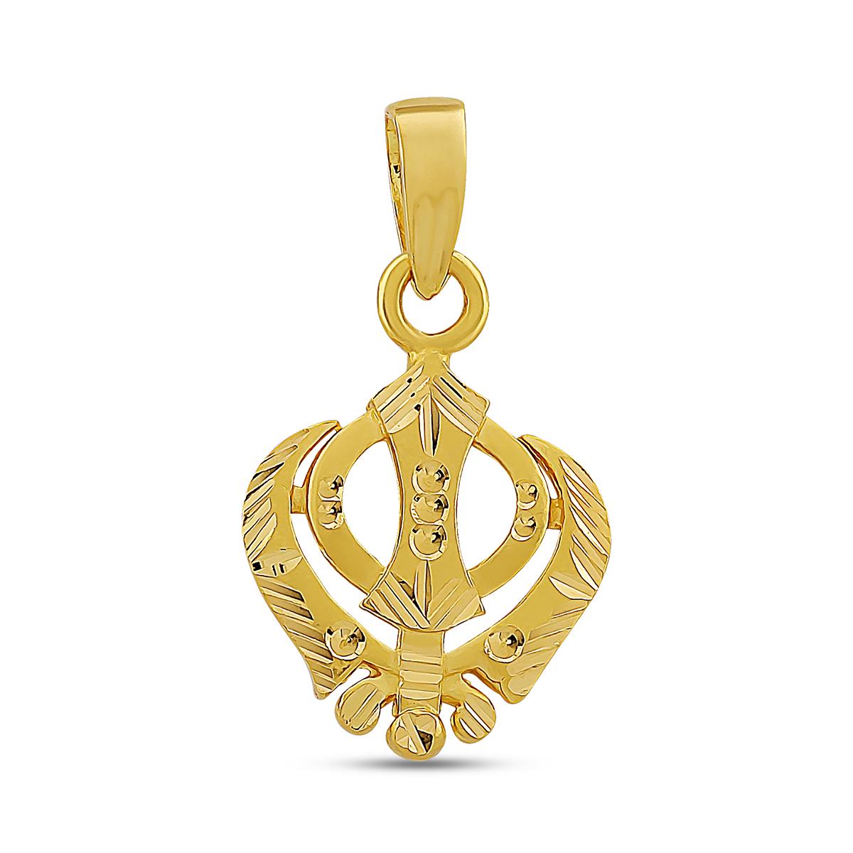 Diamond Cut Khanda Pendant Image
