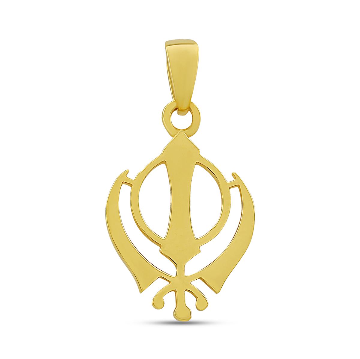 Simple Solid Khanda Pendant Image