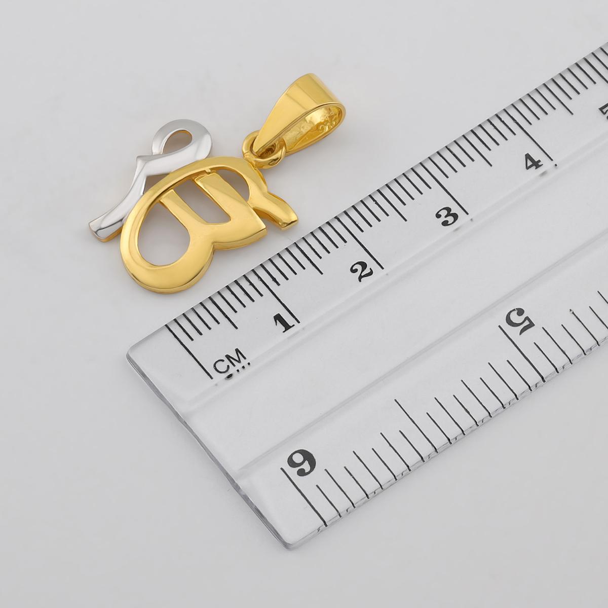 Two Tone Ek Onkar Pendant