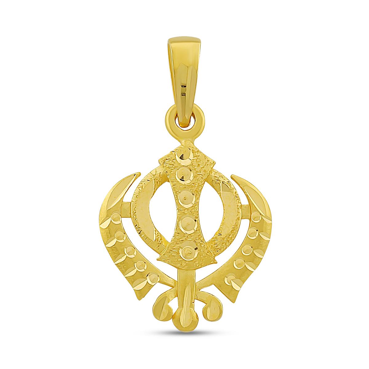 Diamond Cut Khanda Pendant Image