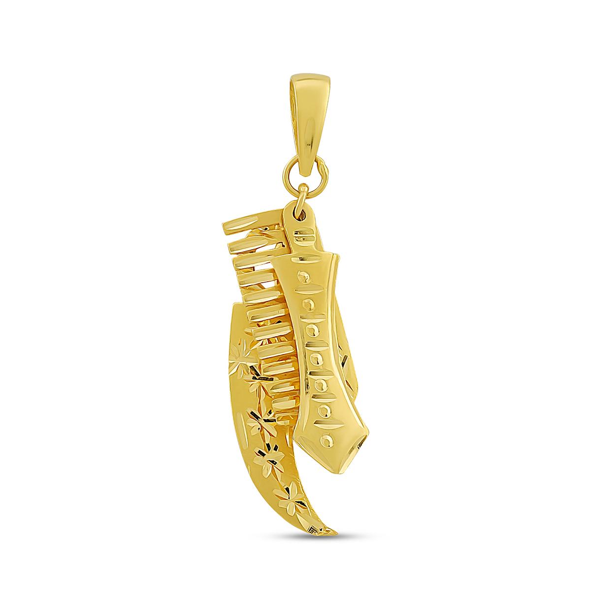 22ct Kirpan, Kanga, Khanda Pendant Image