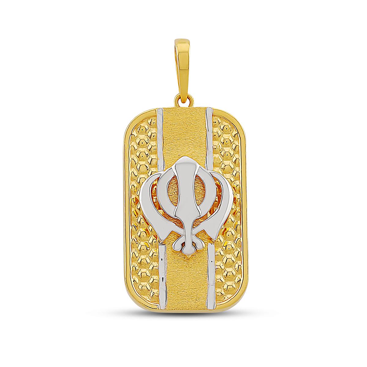2 Tone Khanda Pendant Image
