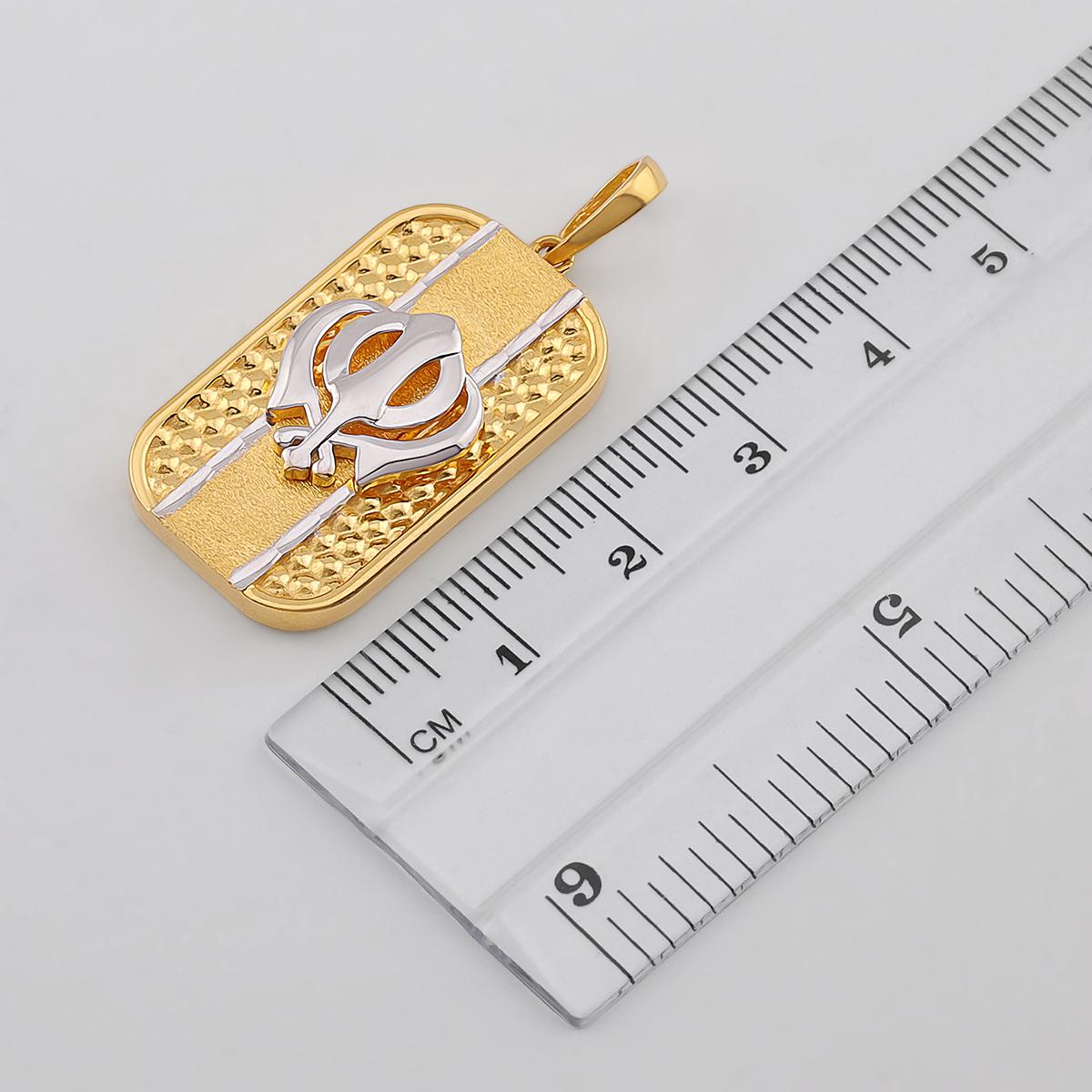 2 Tone Khanda Pendant