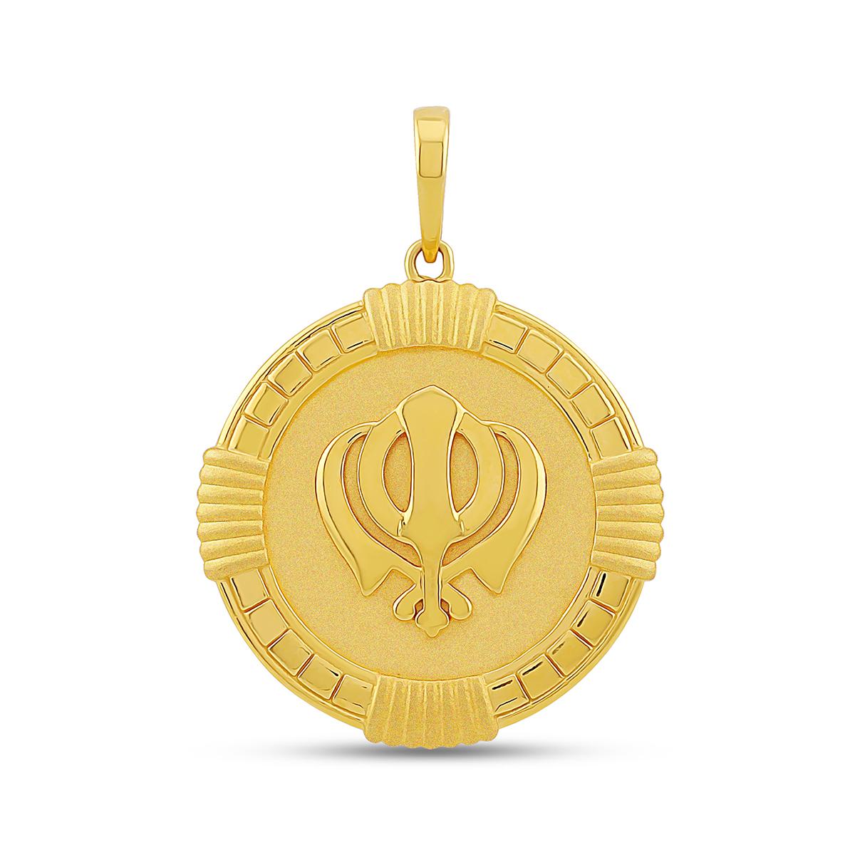 22ct Solid Khanda Pendant Image