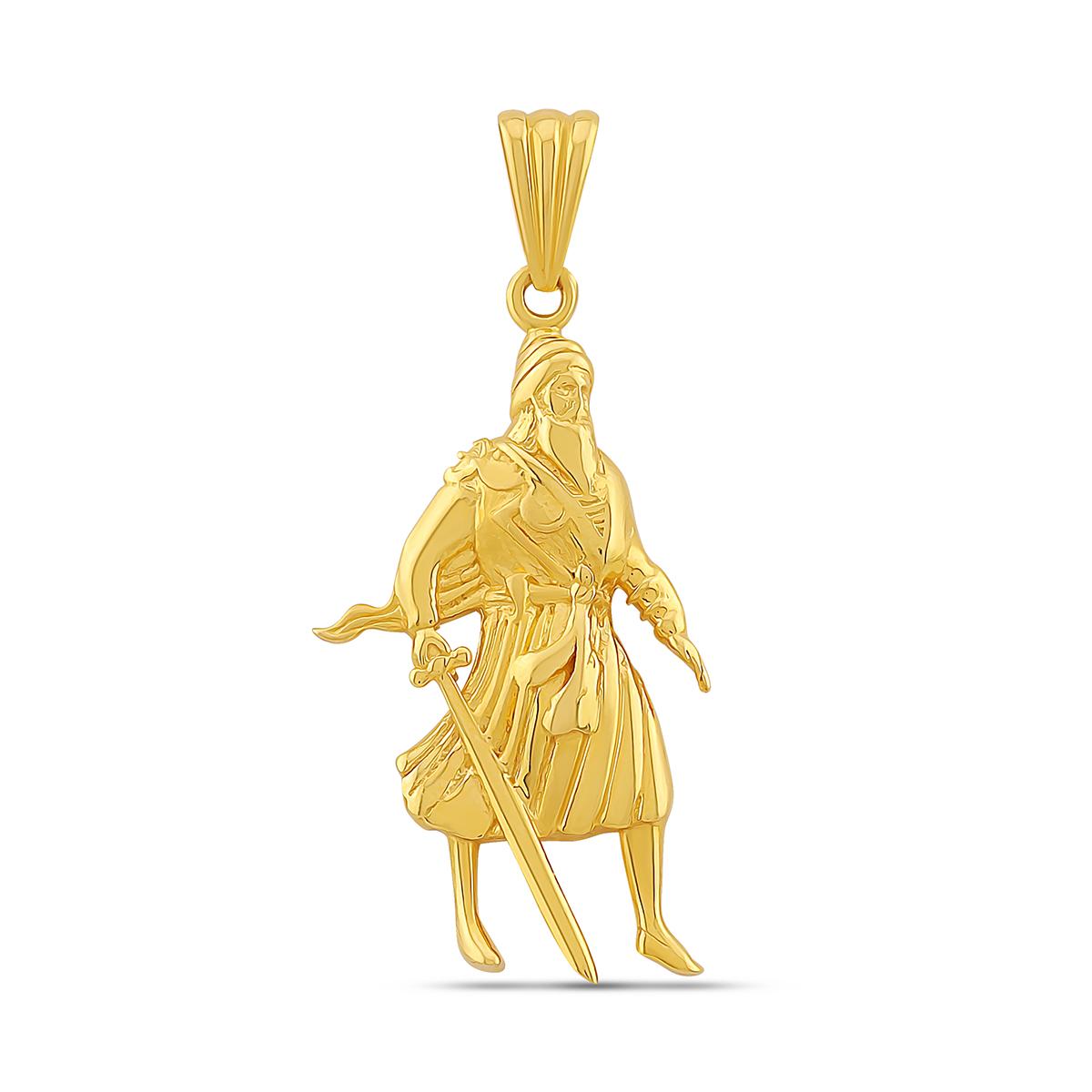 Solid Guru Gobind Singh Pendant Image