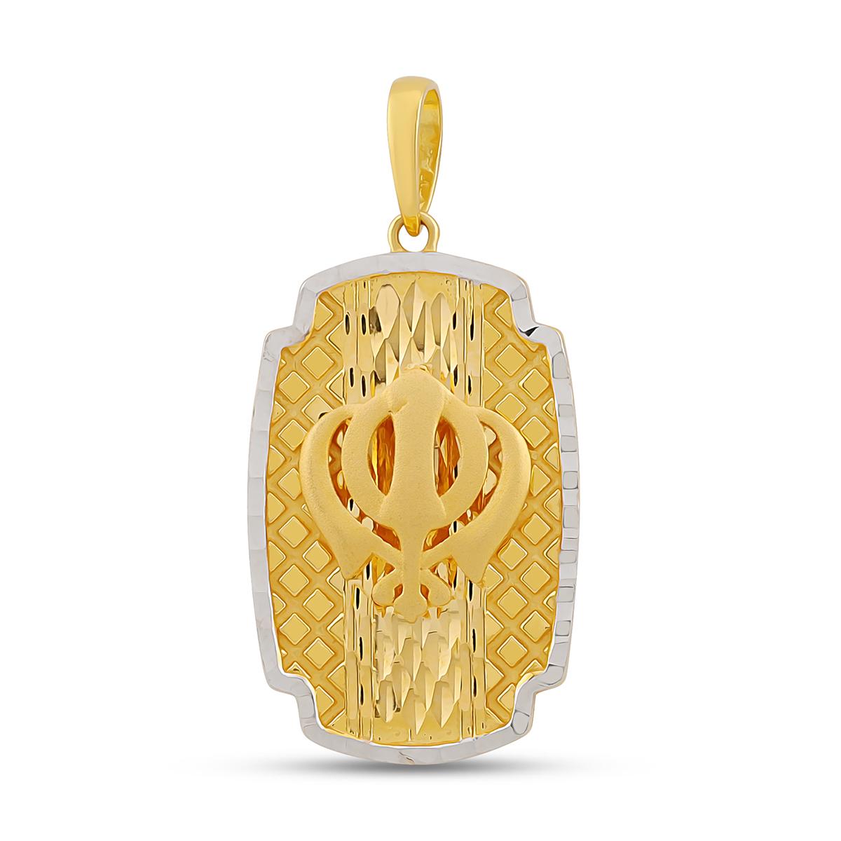 2 Tone Khanda Pendant Image