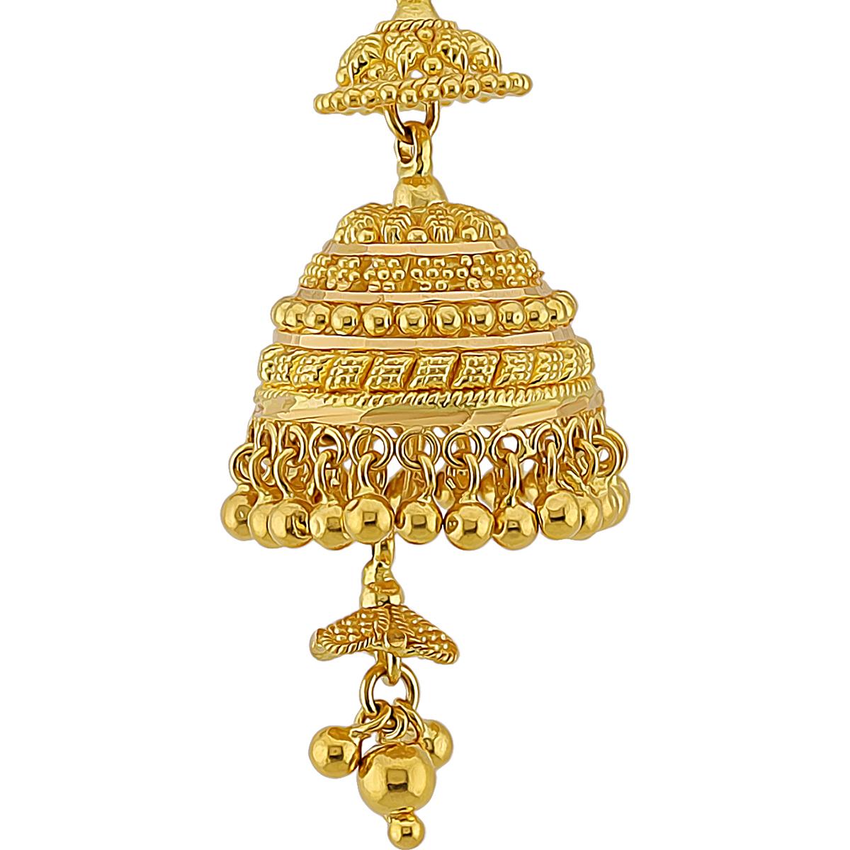 Traditional 22ct Gold Bridal Jhumkas