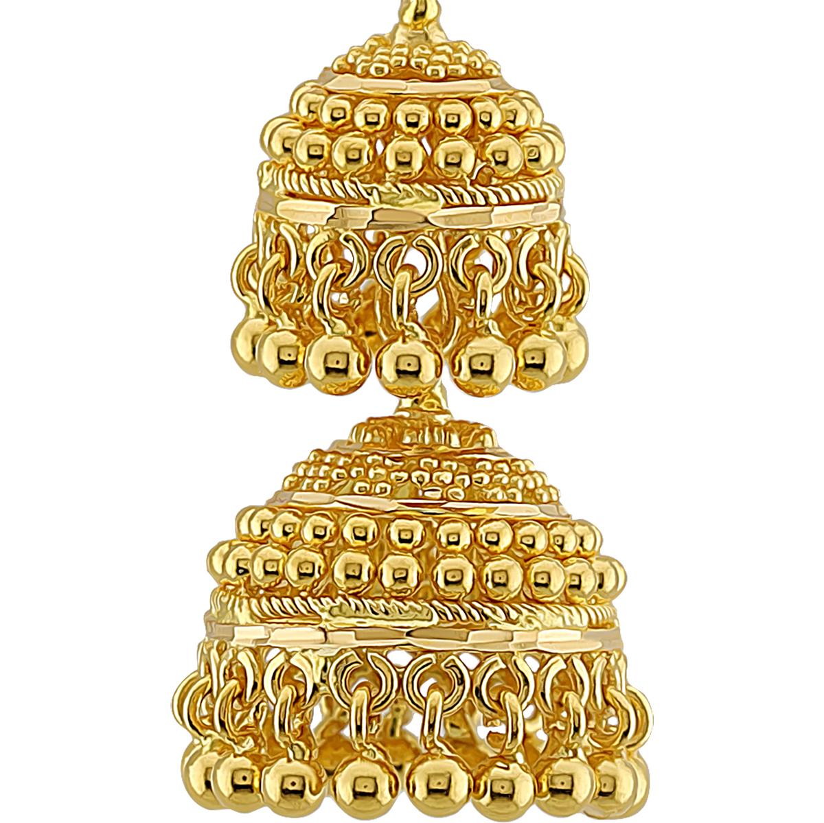 Heritage 22ct Gold Indian Jhumkas