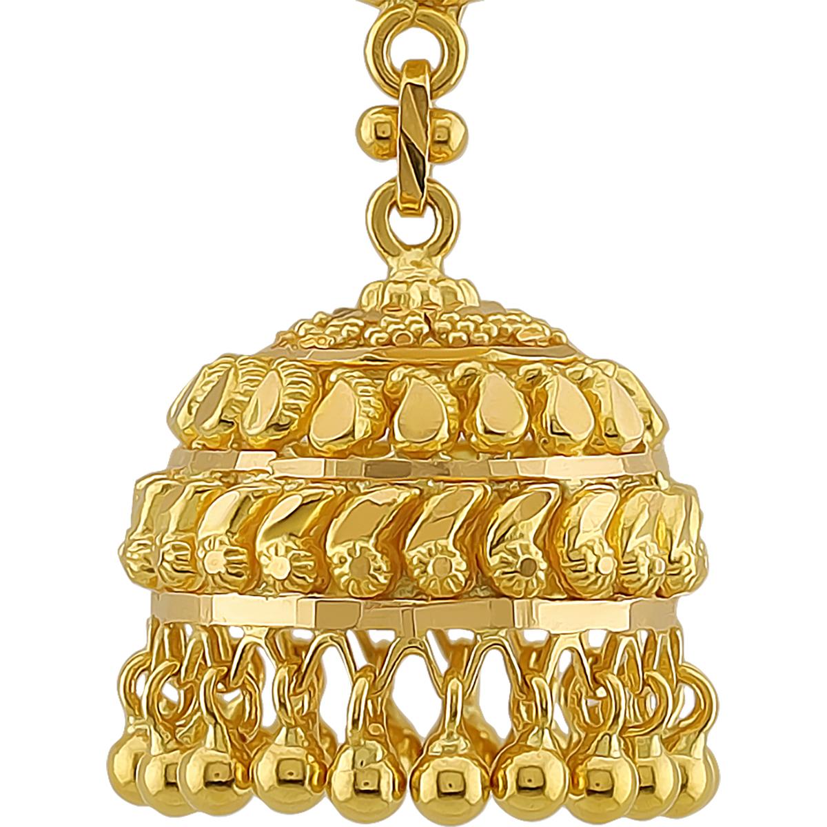 Classic 22ct Gold Jhumka Earrings