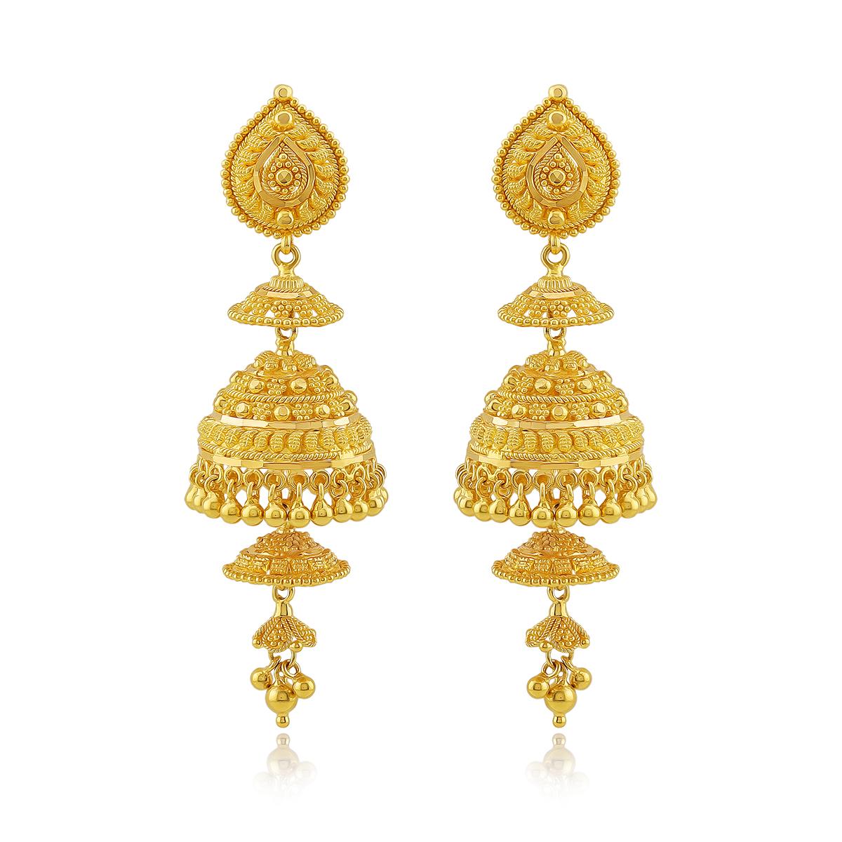 Luxury 22ct Gold Jhumkas Image