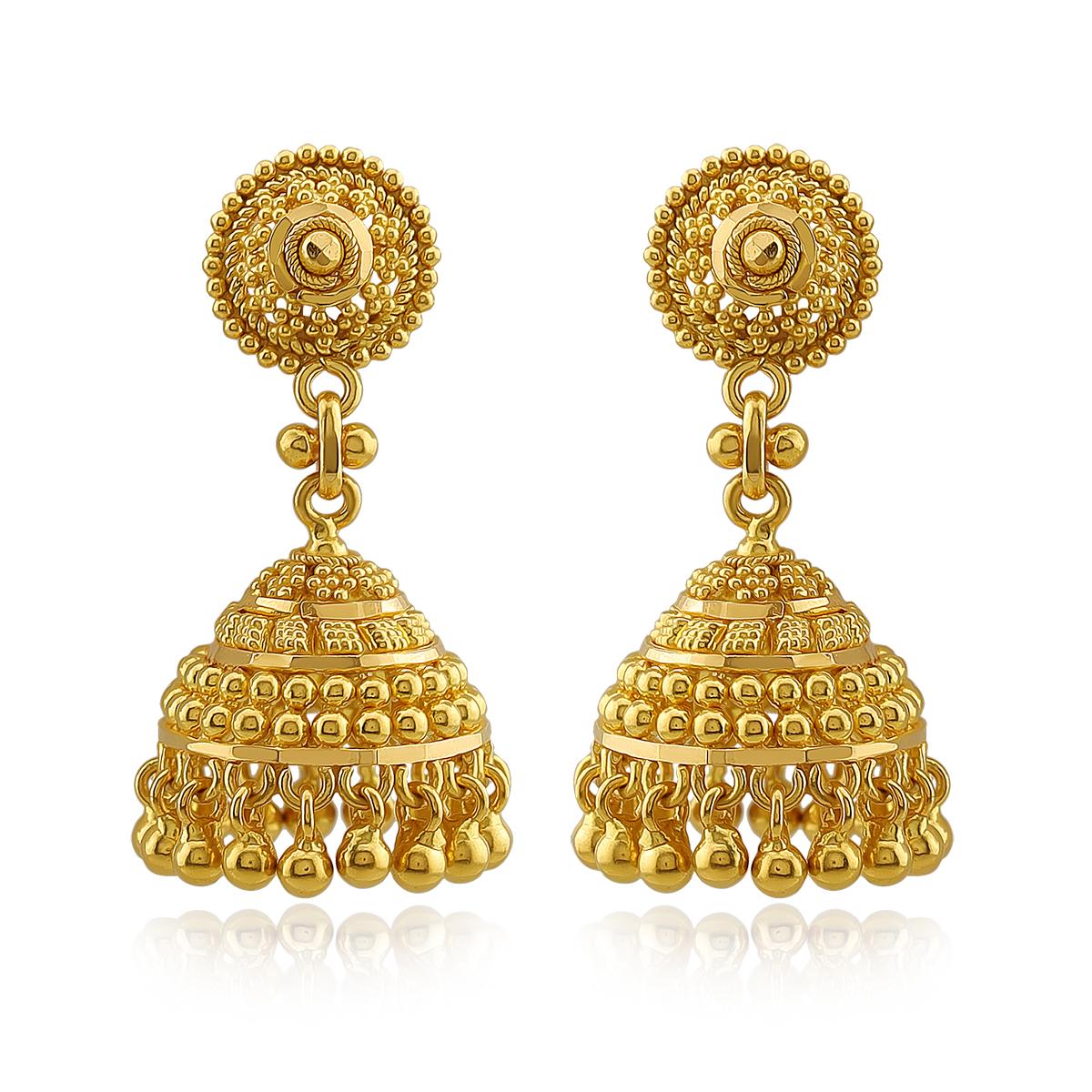 Heritage 22ct Gold Indian Jhumkas Image