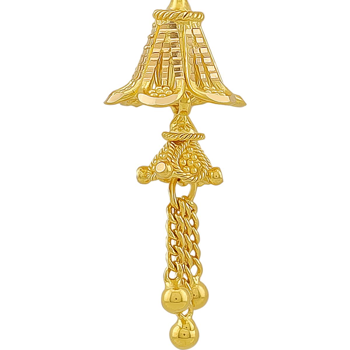 Small Chandelier Gold Jhumkas